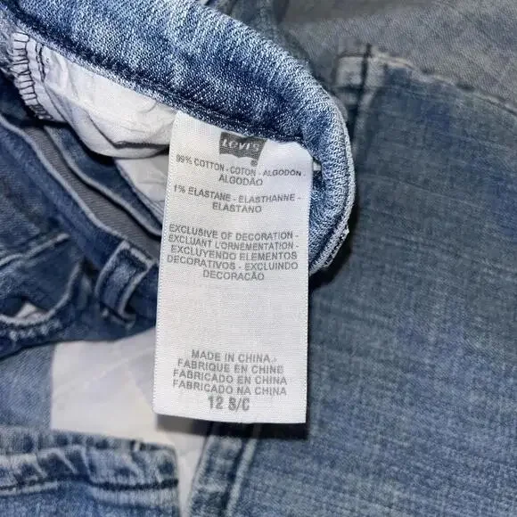 Levi's Bootcut 515 Jeans Classic Blue Denim Light Wash Woman’s Size 12 S/C - Picture 8 of 8